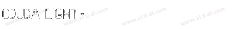 Oduda Light字体转换 Oduda Light字体转换